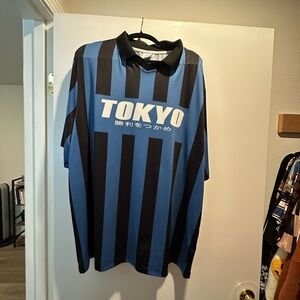 Blue and Black Striped Tokyo Shirt